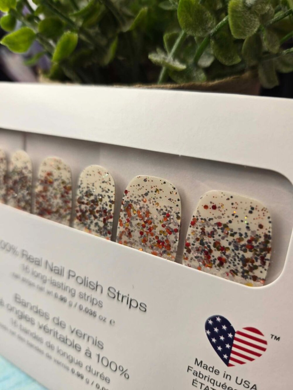 Color Street Fall Glitter Dipped Press on Nail Design